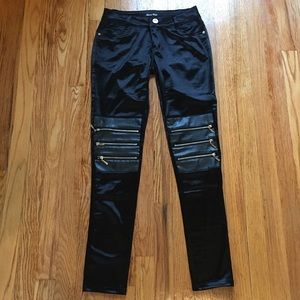 Black Shiny Disco Pants by Denim Club